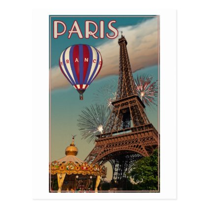 Vintage Eiffel Tower Post Cards
