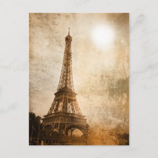 Vintage Eiffel Tower Postcards