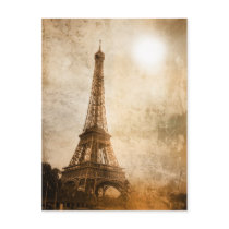 Vintage Eiffel Tower postcards
