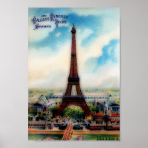 Vintage Eiffel Tower Poster