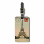 Vintage Eiffel Tower Tag For Luggage