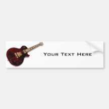 Vintage Electric Guitar Bumper Stickers