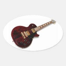 Vintage Electric Guitar Sticker