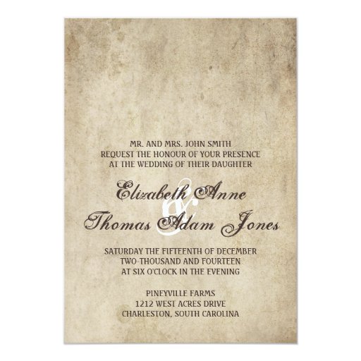plain wedding invitations