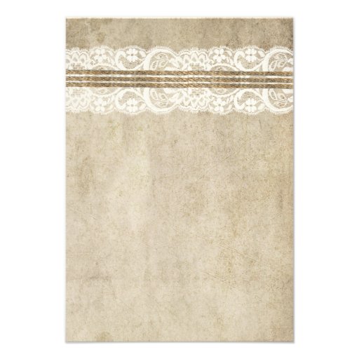 Vintage Elegance Twine on Lace Wishing Well Card