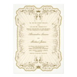 Vintage Elegance Wedding Invitations {Gold}