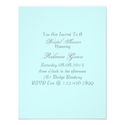 vintage elegant country wedding bridal shower announcement