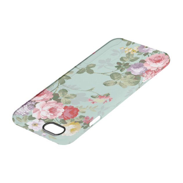 Vintage Elegant Pink Red Roses Pattern Uncommon Clearlyâ„¢ Deflector iPhone 6 Case-3