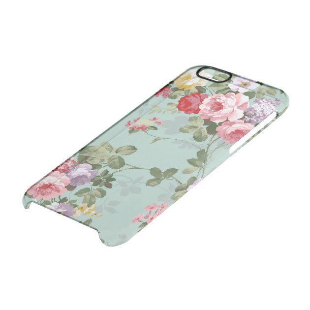 Vintage Elegant Pink Red Roses Pattern Uncommon Clearlyâ„¢ Deflector iPhone 6 Case-4