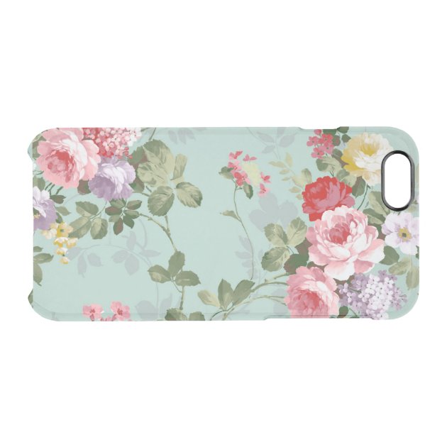Vintage Elegant Pink Red Roses Pattern Uncommon Clearlyâ„¢ Deflector iPhone 6 Case-5