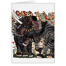 Vintage Elephant Card