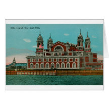 Vintage Ellis Island, New York City Card