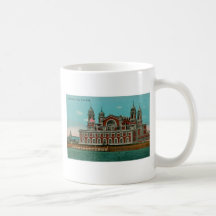 Vintage Ellis Island, New York City Mugs