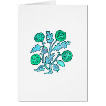 Vintage Embroidery Style Flowers Cards