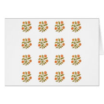 Vintage Embroidery Style Flowers Cards