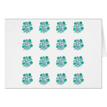Vintage Embroidery Style Flowers Greeting Cards