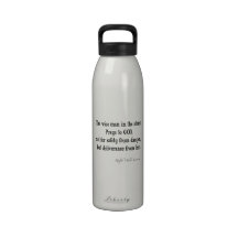 Vintage Emerson Inspirational Courage Quote Reusable Water Bottle