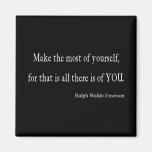 Vintage Emerson Inspirational Quote - Customizable Magnets