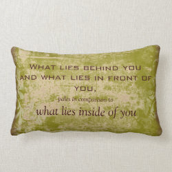 Vintage Emerson Quote Throw Pillow