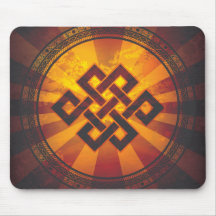 Vintage Endless Knot Print Mousepads