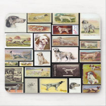 Vintage English Setter Cigarette Cards Mousepad