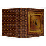 Vintage Engraved Leather Binder