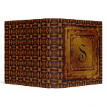 Vintage Engraved Leather Binder