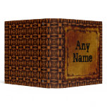 Vintage Engraved Leather Binder