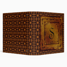 Vintage Engraved Leather Binder