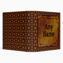 Vintage Engraved Leather Binder