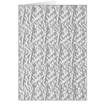 VINTAGE Engraved Silver Pattern - Define OO U R Greeting Card