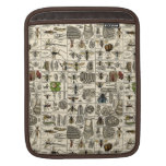 Vintage Entomology Sleeves For iPads