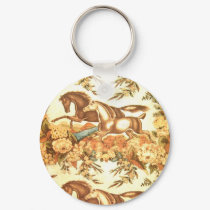 Vintage Equestrian English Horse Keychain by INTHEPRESENT Vintage Equestrian English Horse Keychain