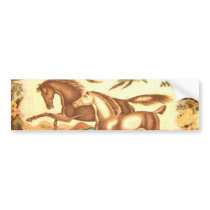 Vintage Equestrian Horse Bumper Sticker bumper stickers by INTHEPRESENT Vintage Equestrian Horse Bumper Sticker bumper stickers