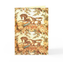 Vintage Equestrian Horse Invitation Card 1