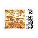  - Gorgeous Vintage English Equestrian horse postage; weve designed this for the small size but it will work in all sizes; there are also other stamps with this design and other equestrian designs in this  line of practically every type pf zazzle product available, including all paper products as well as matching shoes and bags,mens ties, mousepads, etc et al. See the entire Equestrian line at:: Sizes 