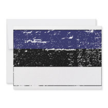 Vintage Estonia Flag invitations by flagshirts Vintage Estonia Flag invitations