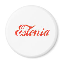Vintage Estonia magnets by NationalPrideTees Vintage Estonia magnets