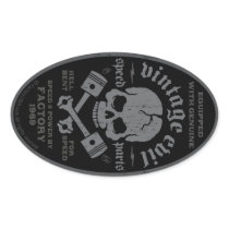 Vintage Evil 014A Oval Sticker