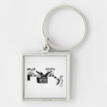 Vintage Experimental Flying Machine Keychain