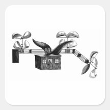 Vintage Experimental Flying Machine Sticker