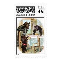 Vintage Fairy Tale Classic 3 Bears Postage