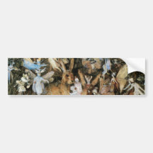 Vintage Fairy Tale Fairy Twilight, John Fitzgerald Bumper Stickers