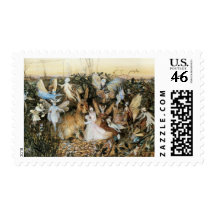 Vintage Fairy Tale Fairy Twilight, John Fitzgerald Postage