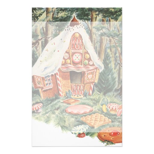 Vintage Fairy Tale Hansel And Gretel Candy House Stationery Zazzle