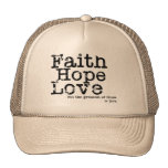 Vintage Faith Hope Love Hat