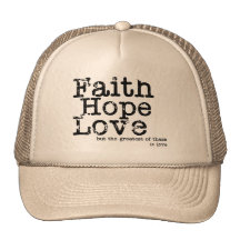Vintage Faith Hope Love Hat