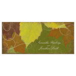 Vintage Fall Wedding Church Program  Autumn Leaves rack cards