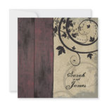 Vintage Fall Wedding Invitation Red Barn Board
