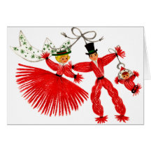 Vintage Family Christmas Card